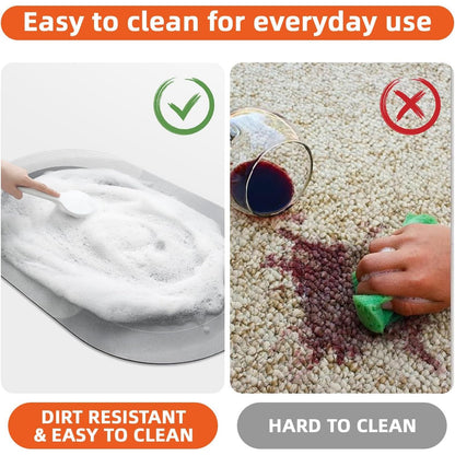 muhomuho Absorbent Non-Slip Quick-Dry 40x60cm Bath Mat