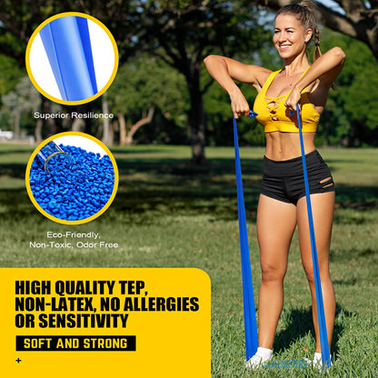 Resistance Bands, HPYGN Exercise Bands, Fitness Bands for Physical Therapy, Strength Training, Yoga, Pilates, Stretching, Non-Latex Elastic Bands with Different Strengths,Workout Bands for Home
