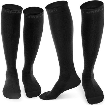 CAMBIVO Compression Socks 20-30 mmHg - Unisex - 2 Pairs