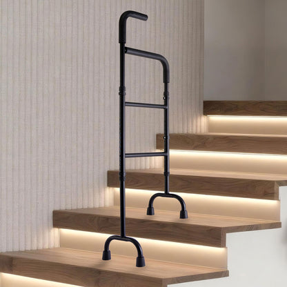 ZczCjWq 13-Level Adjustable Slip-Resistant Stair Climbing Cane