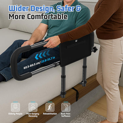 OPAFOBEF Adjustable Non-Slip Tool-Free Bed Assist Rail