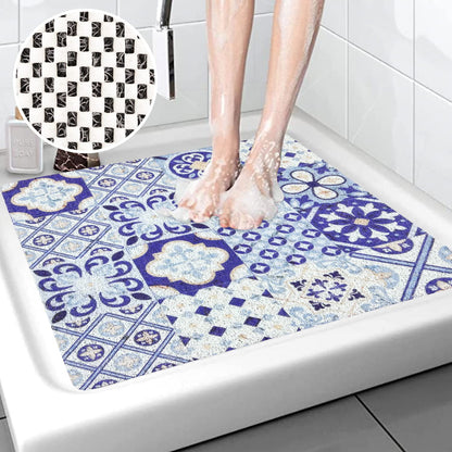 Tehyda PVC Loofah Soft Non-Slip 60x60cm Shower Mat