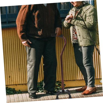 Anneome Four-Leg Aluminium Adjustable Walking Cane - Bronze