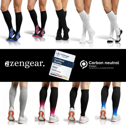 aZengear Compression Socks 20-30 mmHg Seamless Knee-High - Unisex